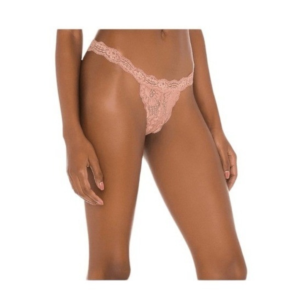 Free People x HAH T String Me Dusty Rose Lace‎ XL
